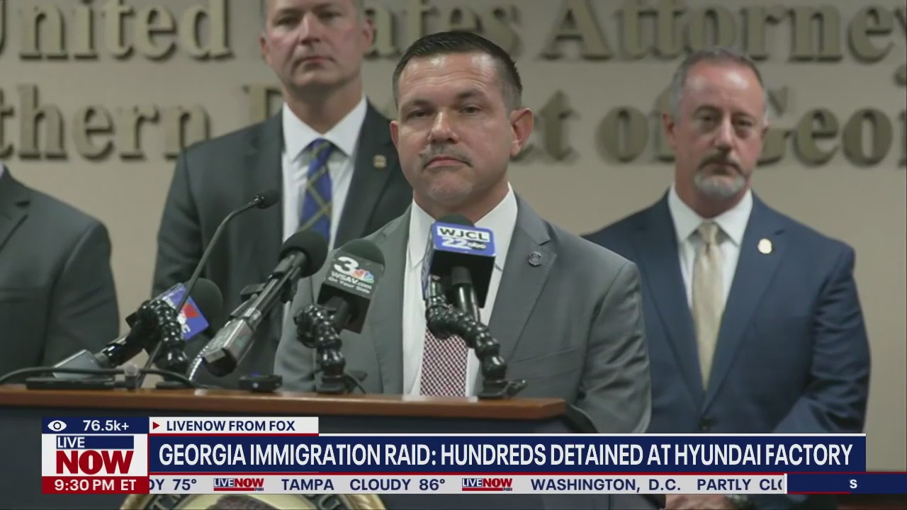 Hundreds detained in ICE raid at Georgia Hyundai factory
